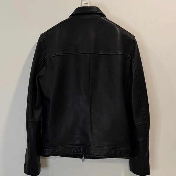 All Saints Black Perfect Leather Jacket - Picture 5 of 6